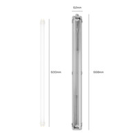 Ledvion Réglette LED 60CM - 9W - 900 Lumens - 4000K - IP65 - avec Tube néon LED