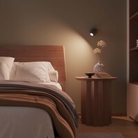 Ledvion Spot Plafonnier LED Noir - Dimmable - 3W - 2700K - Inclinable