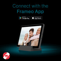 Tiqvi Cadre Photo Numérique - WiFi et Frameo App - Cadre Photo 10 Pouces - Ecran Tactile - Batterie Rechargeable 3000mAh