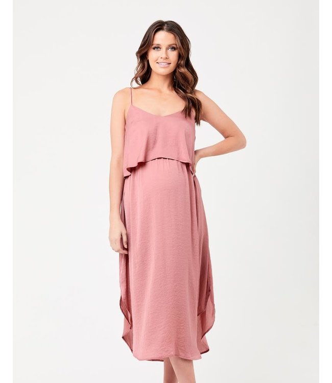 Ripe Nursing slp dress pink