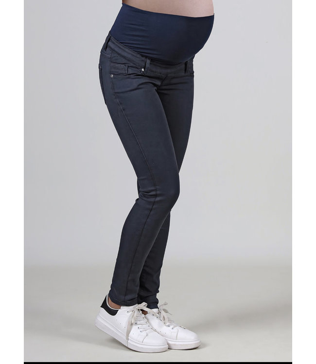 Broek skinny stof blauw