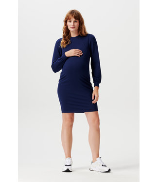 Noppies Dress PInole nursing blauw