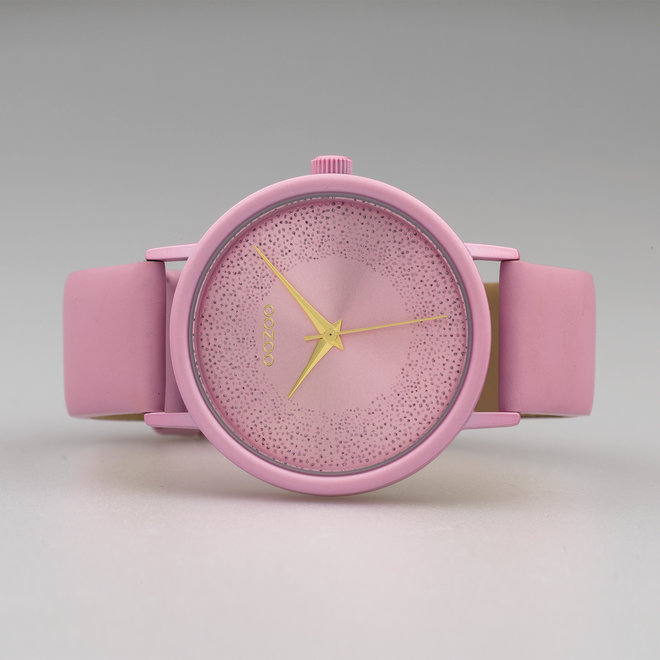 OOZOO Timepieces - C10579 - Damen - Leder-Armband - Rosa