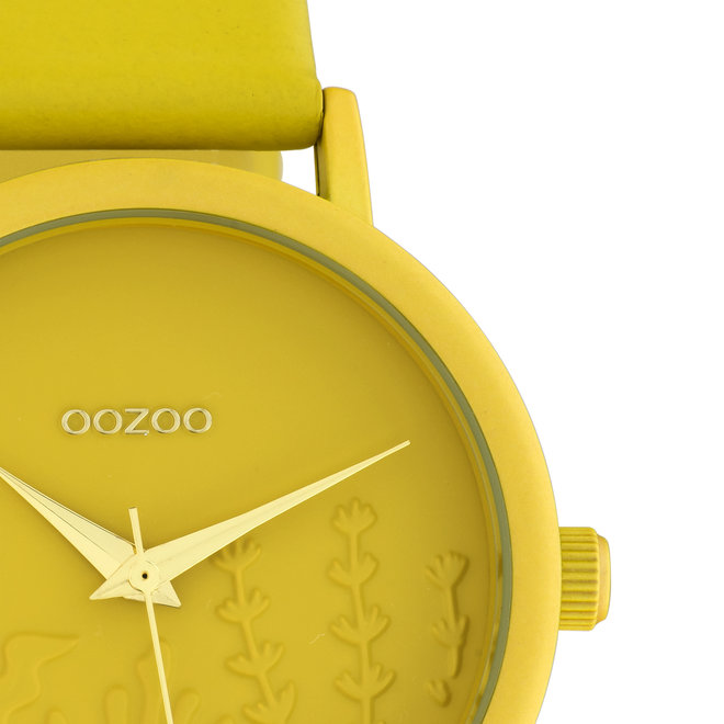 OOZOO Timepieces - C10602 - Damen - Leder-Armband - Senfgelb