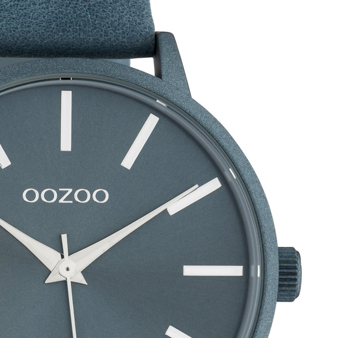 OOZOO Timepieces - C10615 - Damen - Leder-Armband - Blau/Blau
