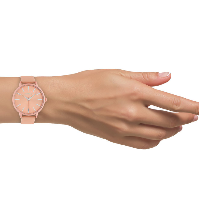 OOZOO Timepieces - C10617 - Damen - Leder-Armband - Apricot/Apricot