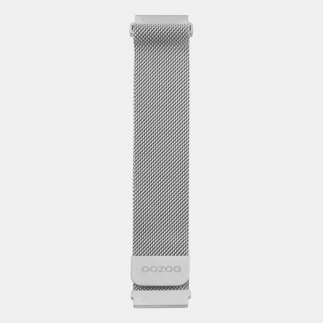 OOZOO Smartwatches - Unisex - Mesh-Armband - Silber