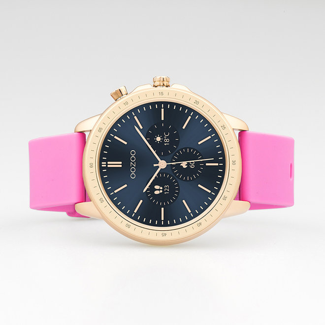OOZOO Smartwatches - Unisex - Silikon-Armband - Pink/Roségold