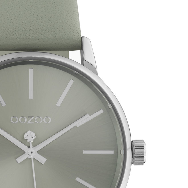 OOZOO Timepieces - C10723 - Damen - Leder-Armband  - Grau/Silber