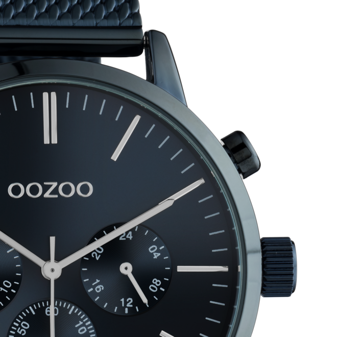 OOZOO Timepieces - C10912 - Herren - Mesh-Armband - Blau - OOZOO-Shop