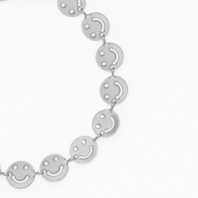 OOZOO Jewellery - SB-1009 - Armband "Smileys" - Silber