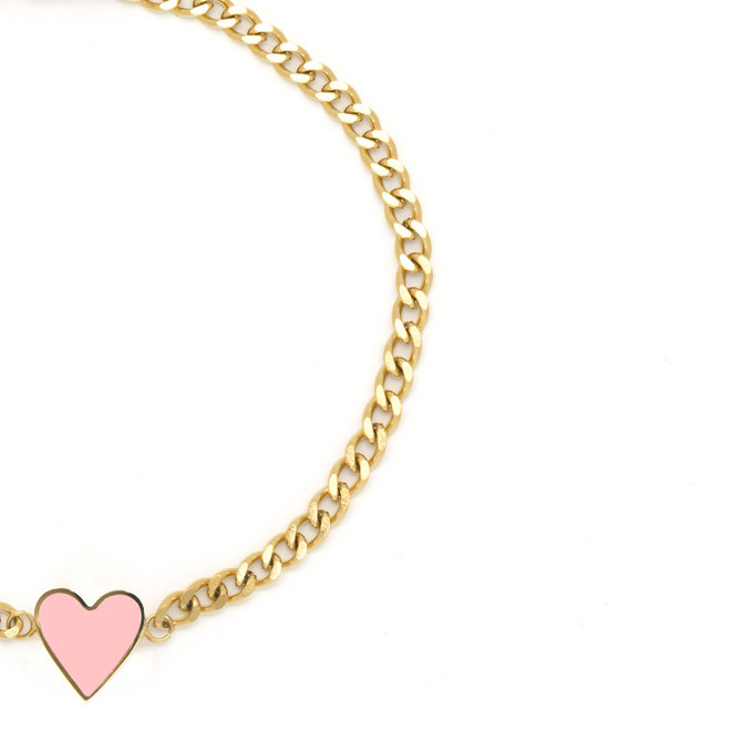 OOZOO Jewellery - SB-1019 - Armband "Heart Charm" - Gold
