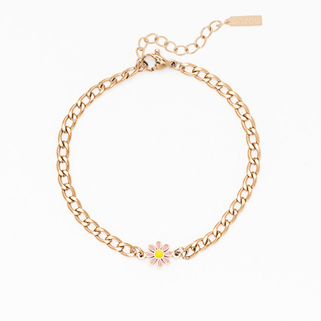 OOZOO Jewellery - SB-1023 - Armband "Flower-Charm" - Roségold