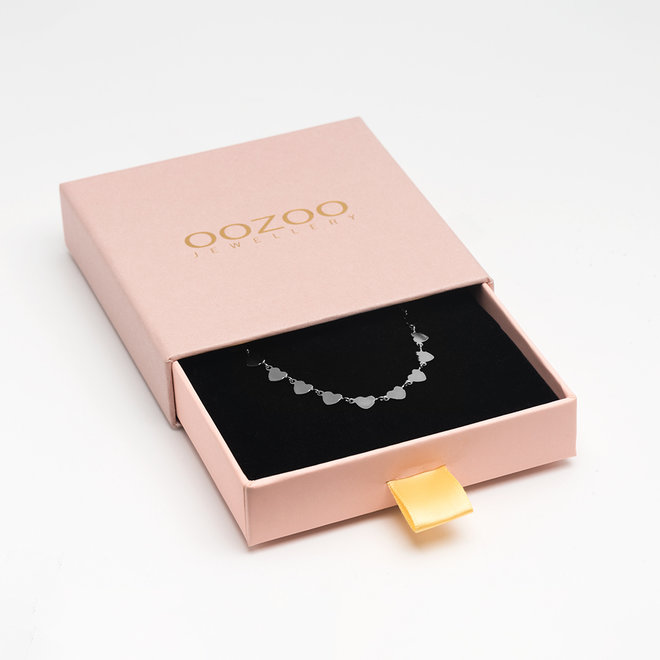 OOZOO Jewellery - SN-2012 - Halskette "Hearts" - Silber