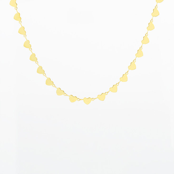 OOZOO Jewellery - SN-2013 - Halskette "Hearts" - Gold