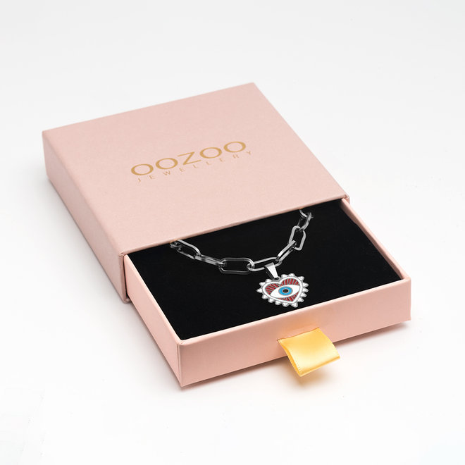 OOZOO Jewellery - SN-2018 - Halskette "Evil Eye Charm" - Silber