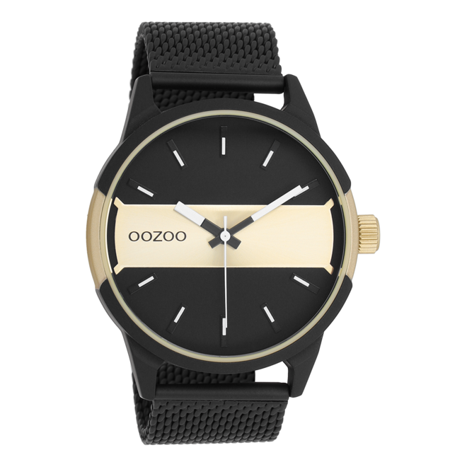 OOZOO Timepieces - C11106 Mesh-Armband - OOZOO-Shop Silber/Gold - - - Herren