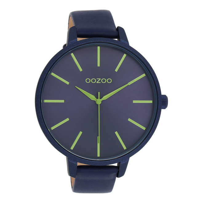 OOZOO Timepieces - C11164 - Damen - Leder-Armband - Dunkelblau
