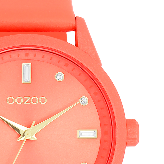 OOZOO Timepieces - C11285 - Damen - Leder-Armband - Pink