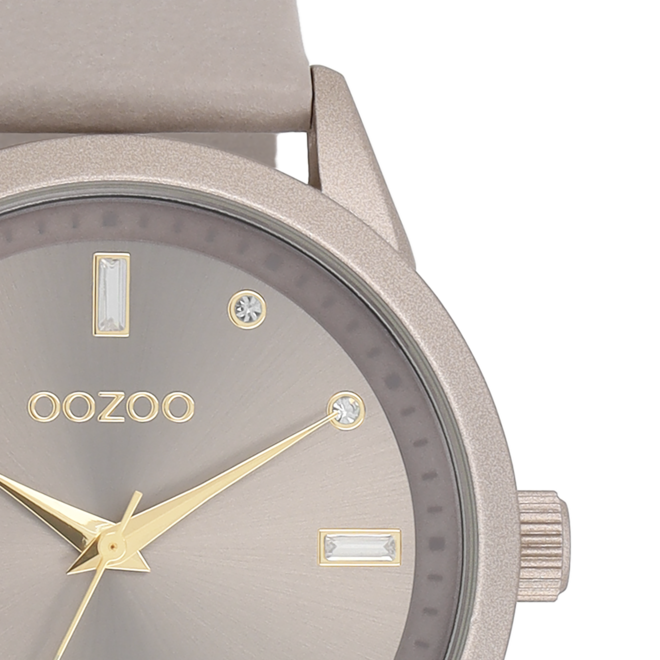 OOZOO Timepieces - C11287 - Damen - Leder-Armband - Taupe