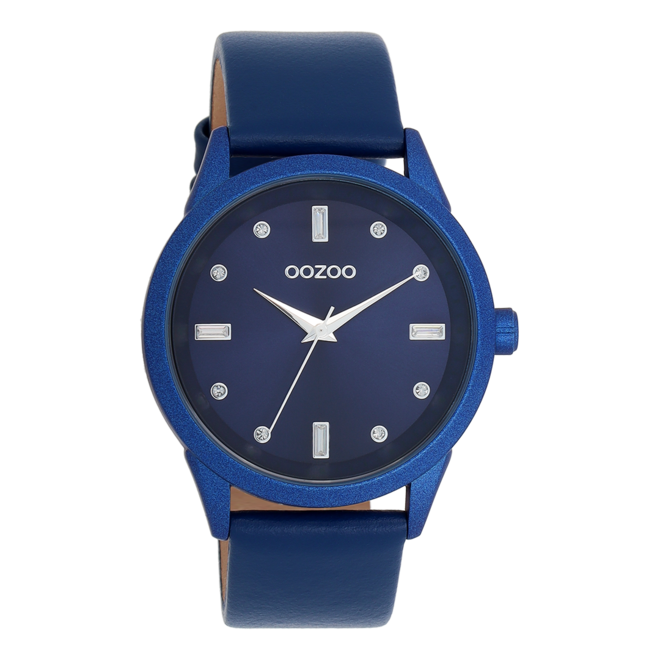 OOZOO Timepieces - C11288 - Damen - Leder-Armband - Blau