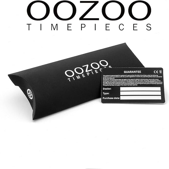 OOZOO Timepieces - C11243 - Damen - Leder-Armband - Blau/Silber