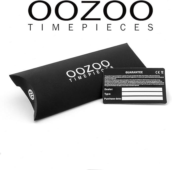 [Im Angebot zum niedrigsten Preis] OOZOO Timepieces - OOZOO-Shop Leder-Armband - - C11004 - Herren Schwarz/Dunkelgrau 