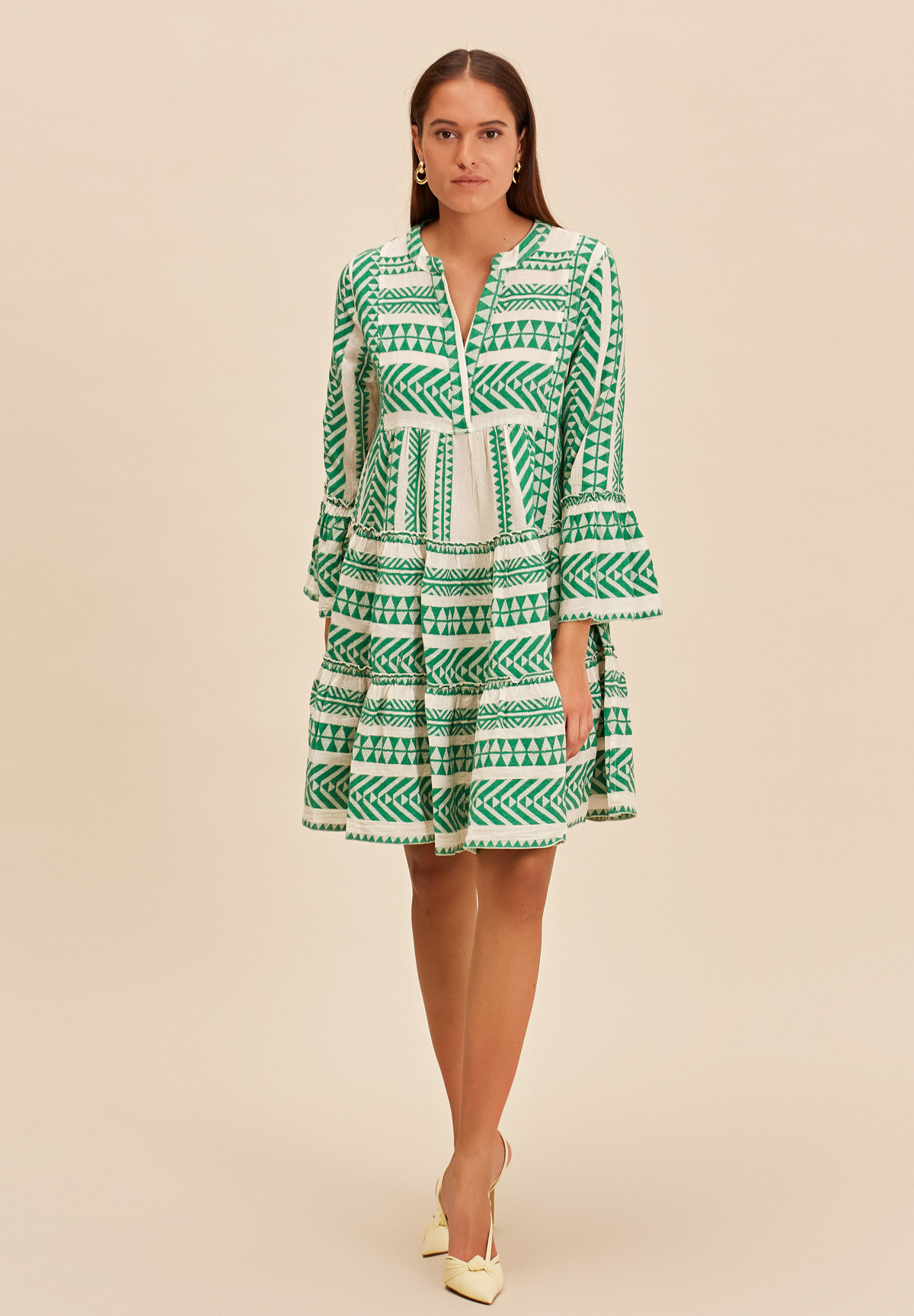 Short Dress Ella - Green-2
