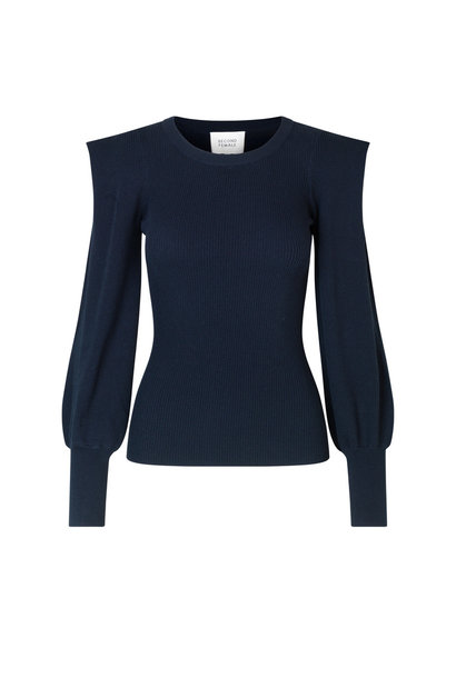 Lucile Knit O-Neck - Outer Space