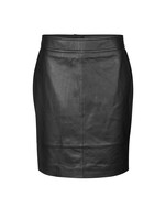 Second Female Francie Mini Leather Skirt - Black