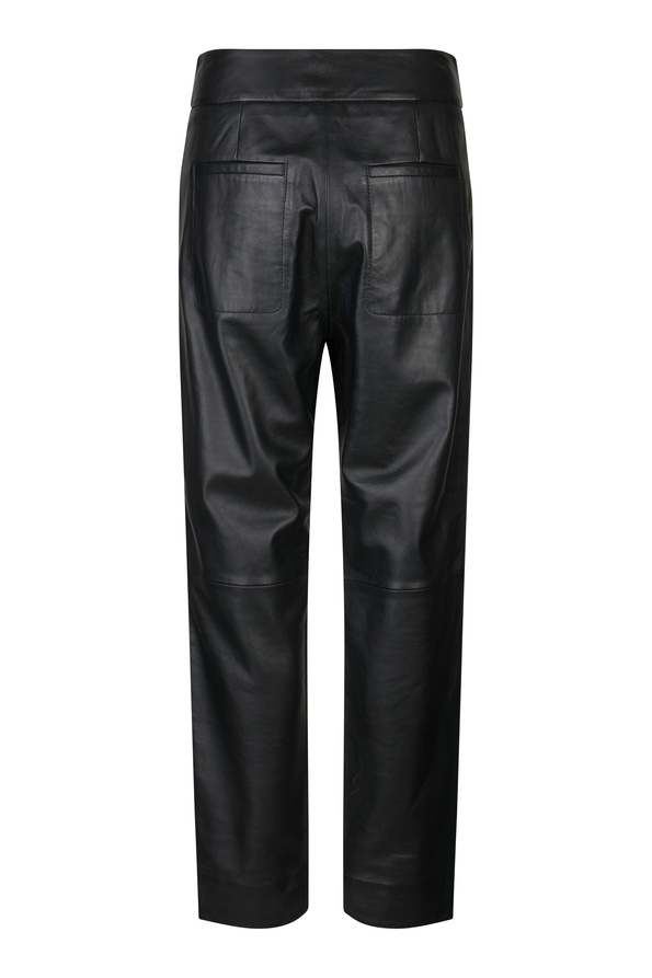 Indai Leather Trousers - Black-7