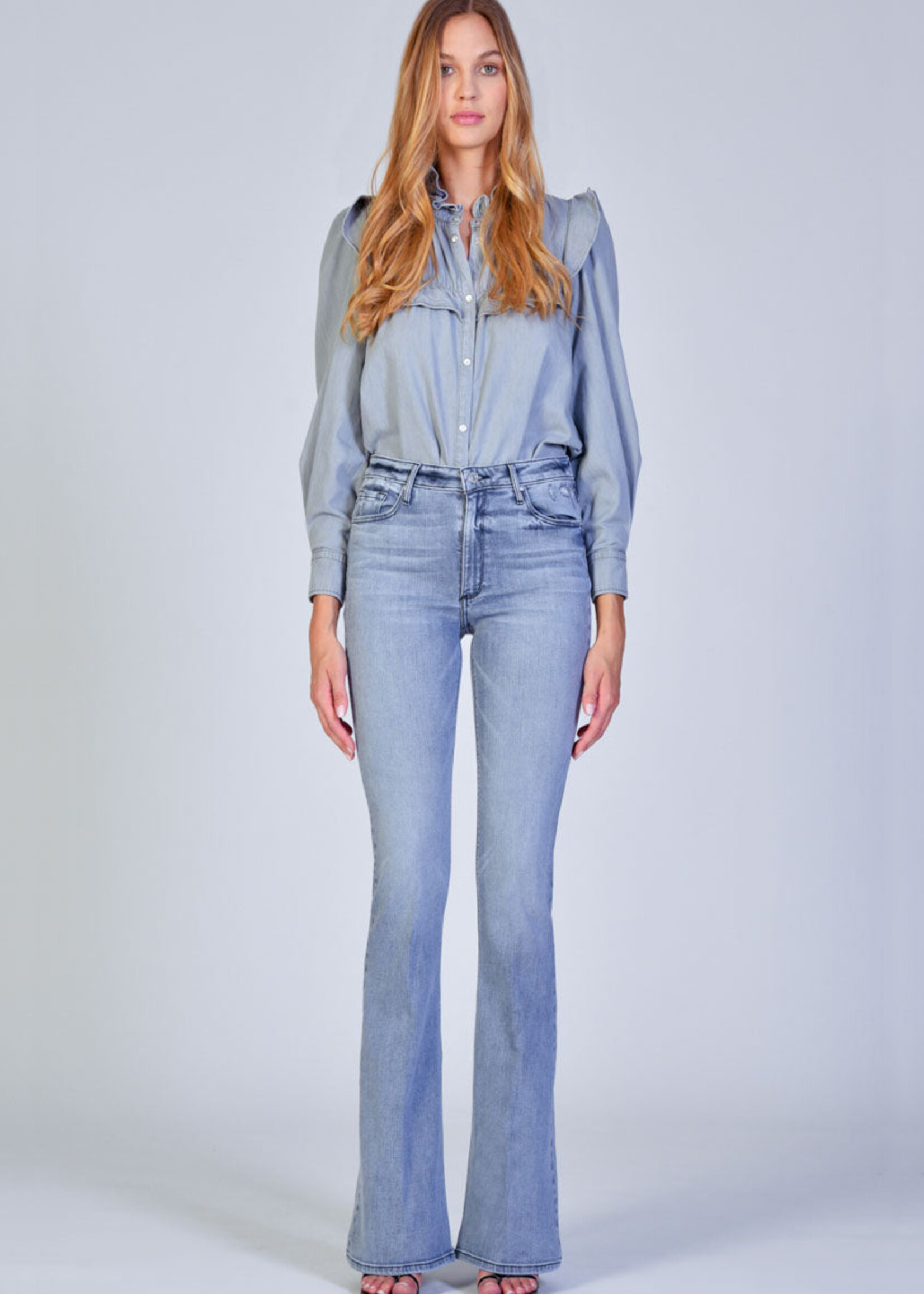 Black Orchid Mia Skinny Flare - Midnight Orchid