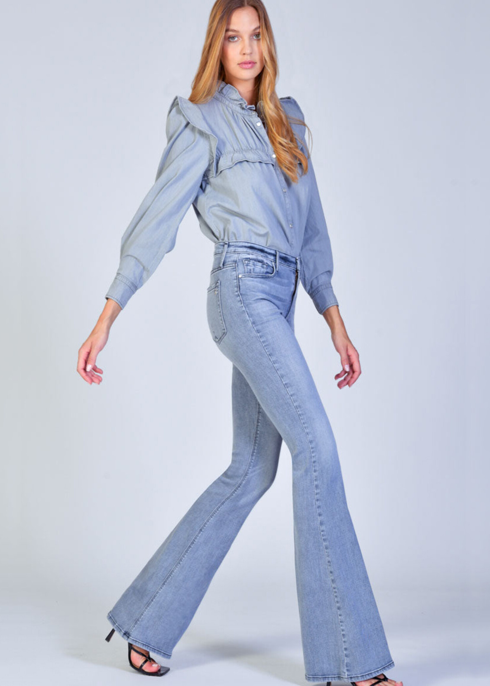 Black Orchid Mia Skinny Flare - Midnight Orchid