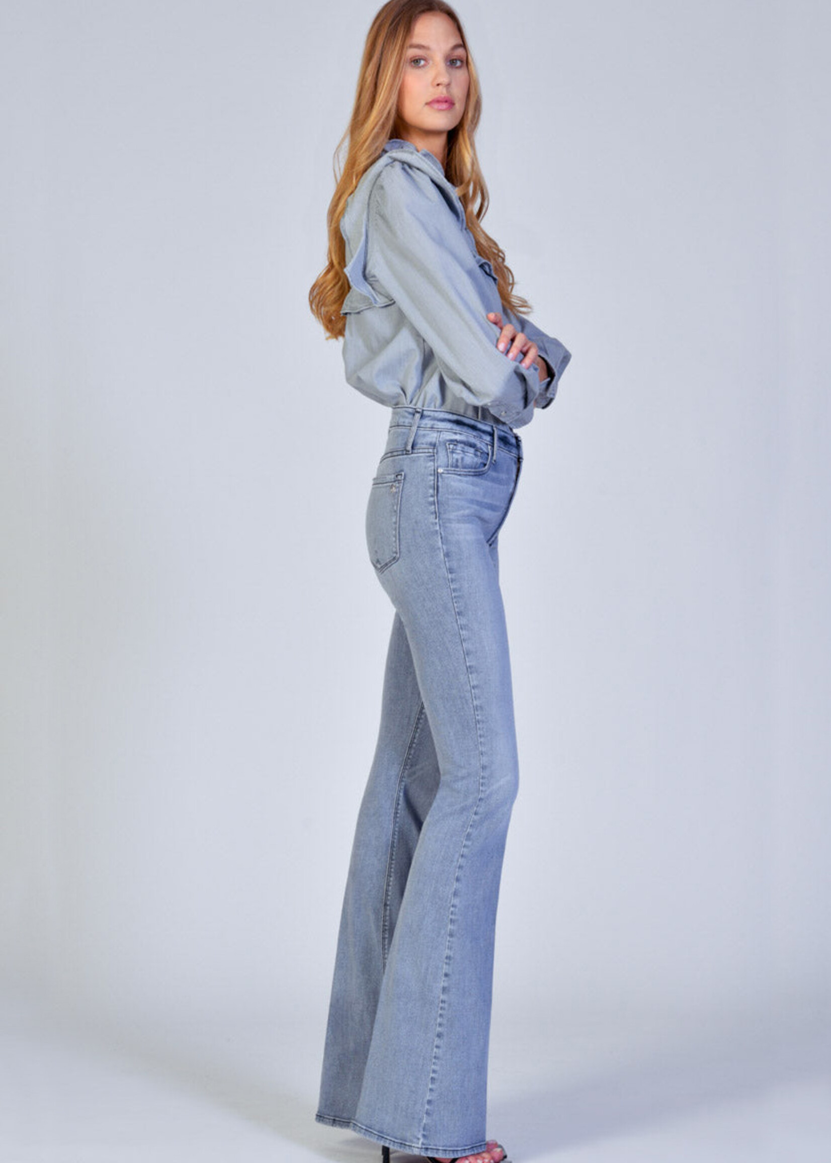 Black Orchid Mia Skinny Flare - Midnight Orchid