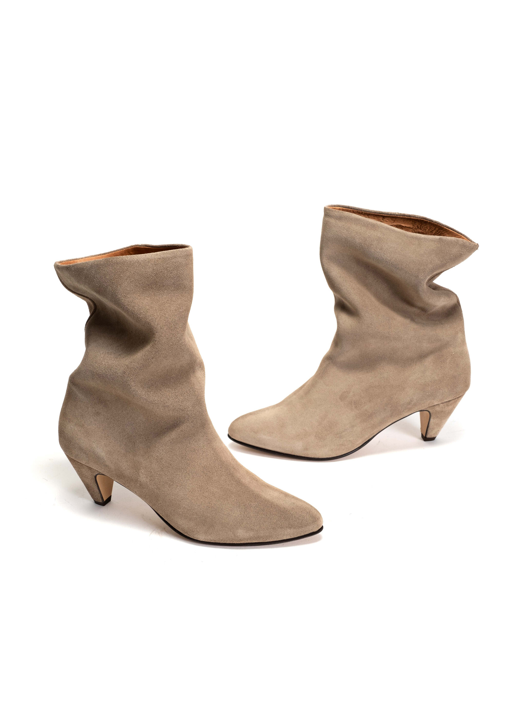 Anonymous Copenhagen Vully 50 Stiletto Suede Boot - Mushroom
