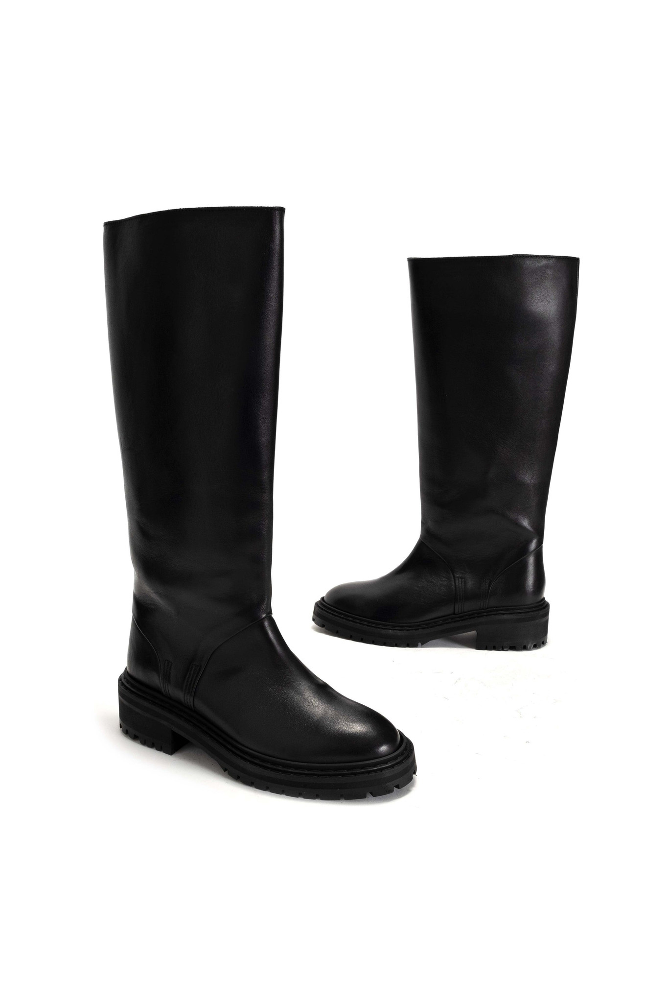 Vivian Soft Leather Boot - Black-2