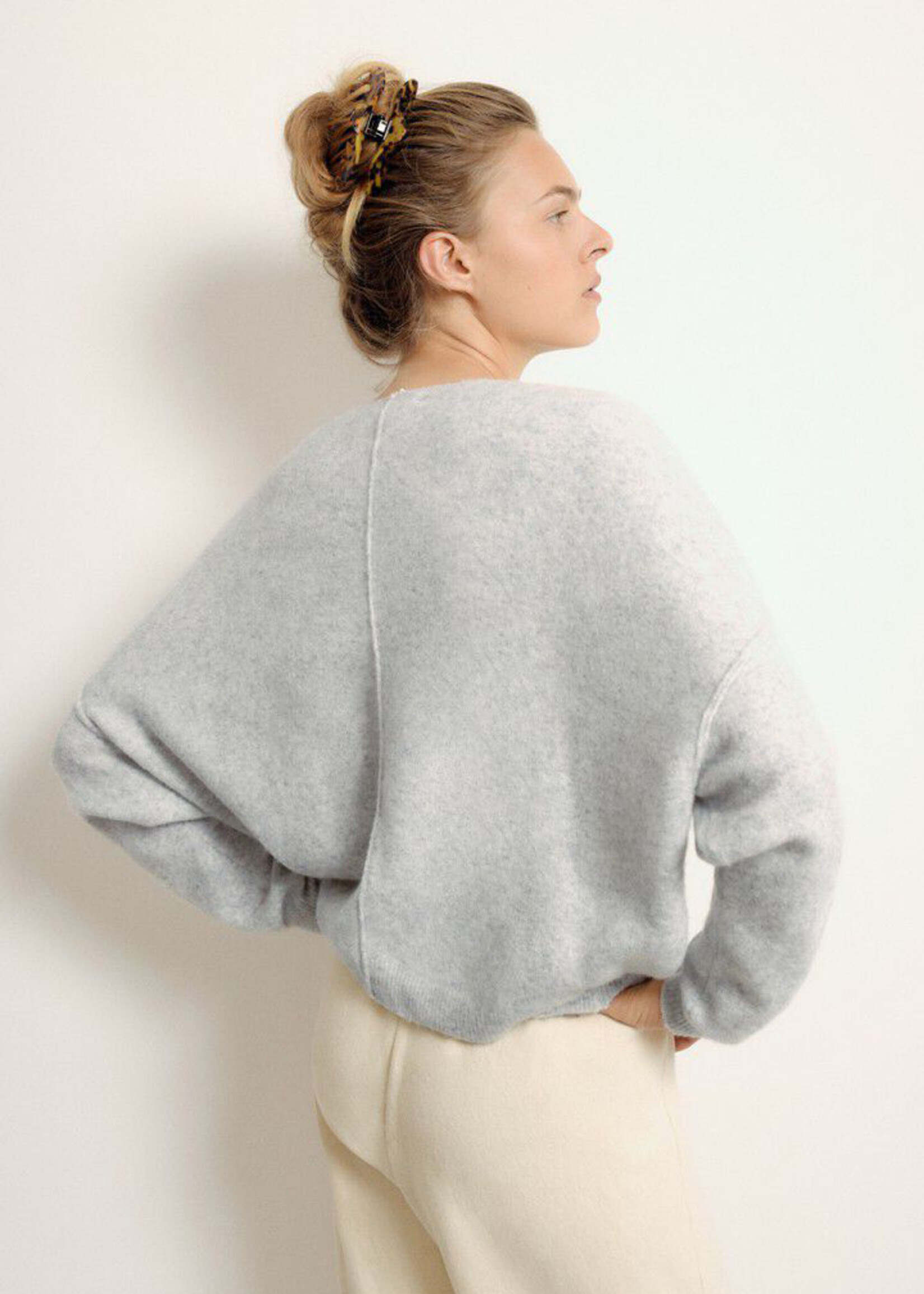American Vintage Damsville Pullover - Heather Grey