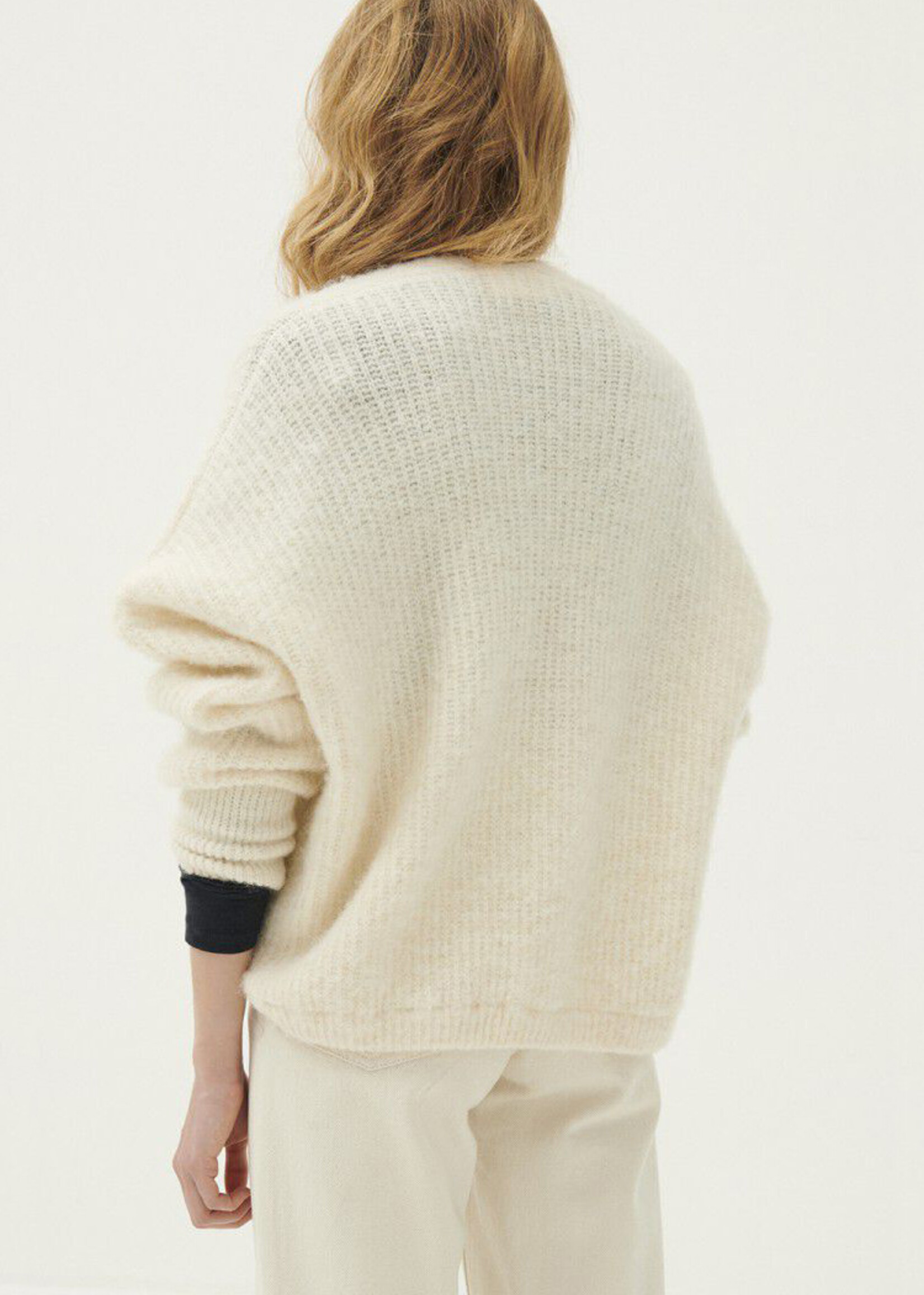 American Vintage East Cardigan - Pearl Melange