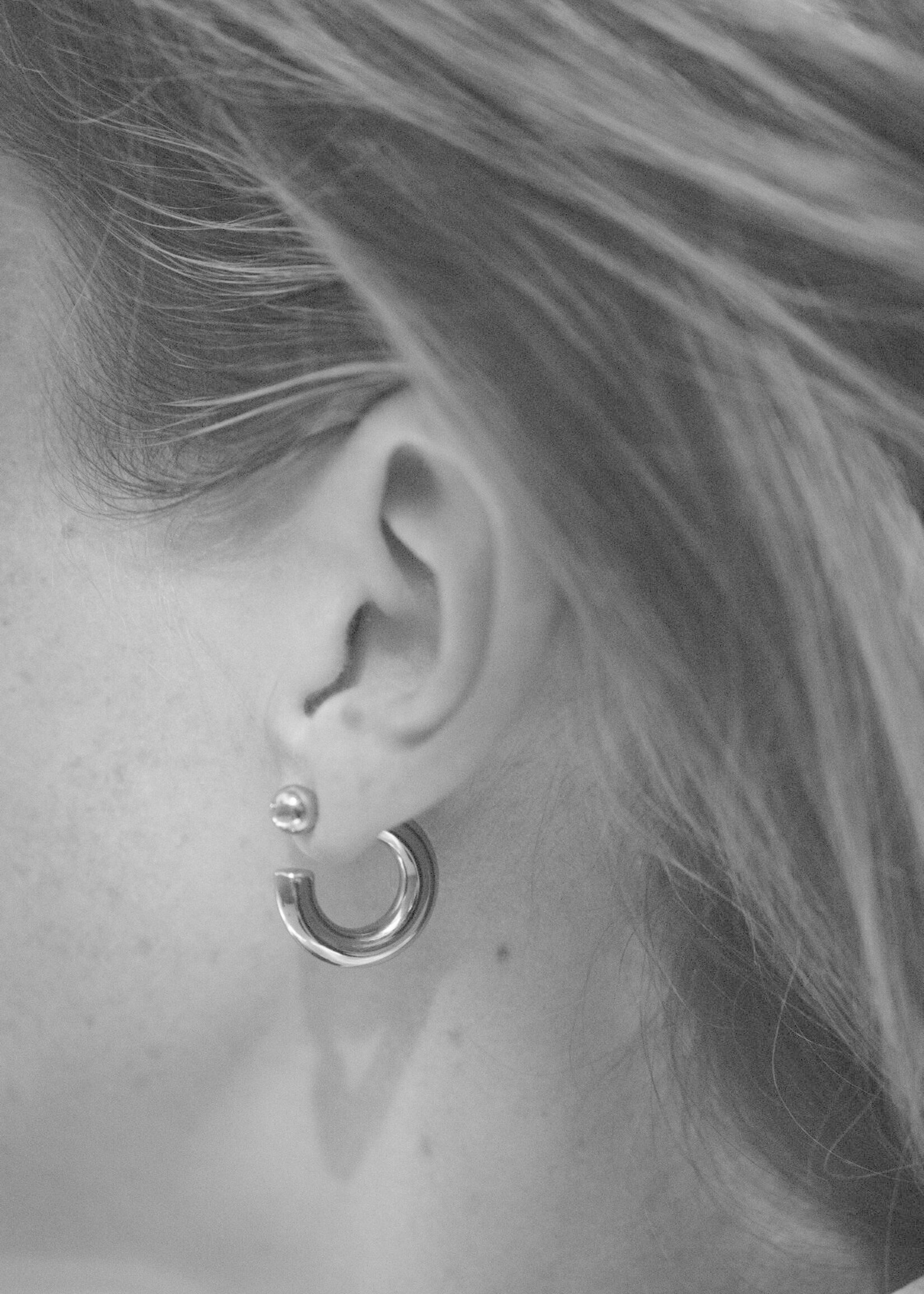 Bandhu Hoop Dot Earrings - Gold