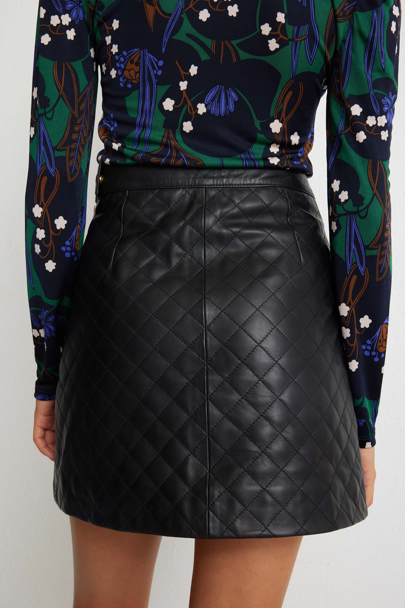 Wynona Leather Skirt - Black-4