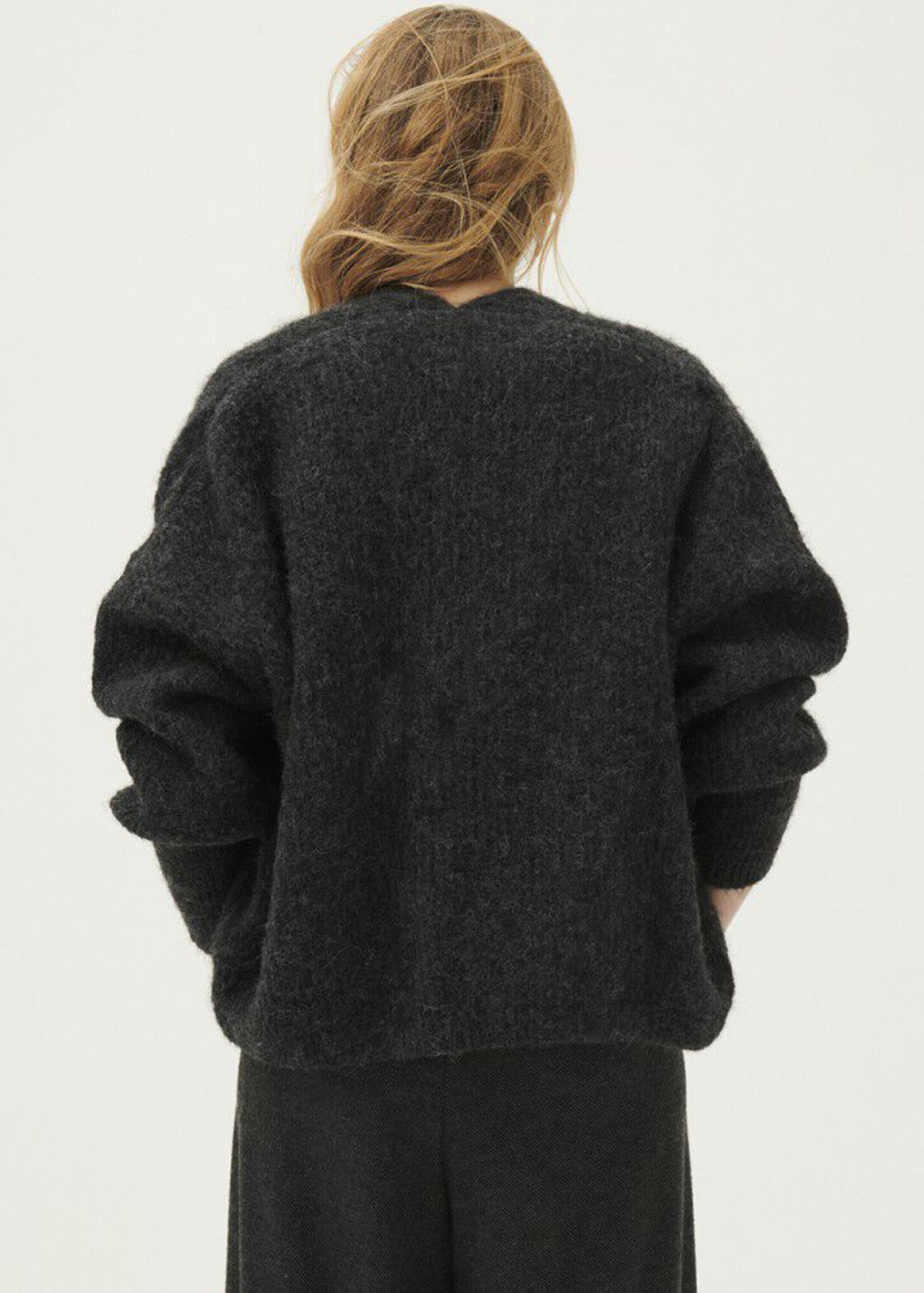 American Vintage East Cardigan - Charcoal Melange