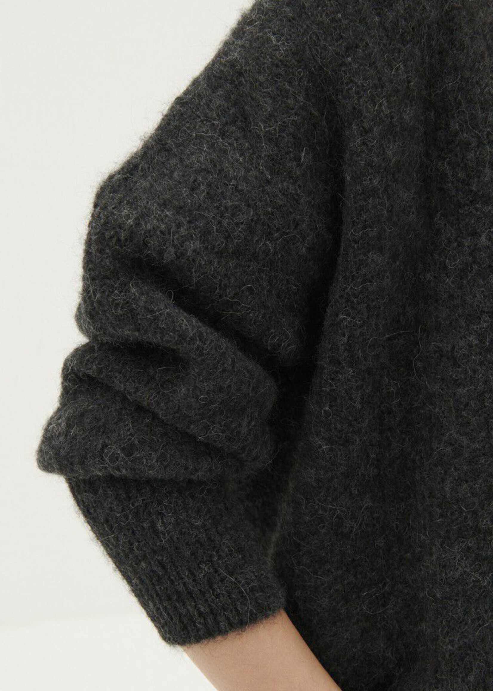 American Vintage East Cardigan - Charcoal Melange