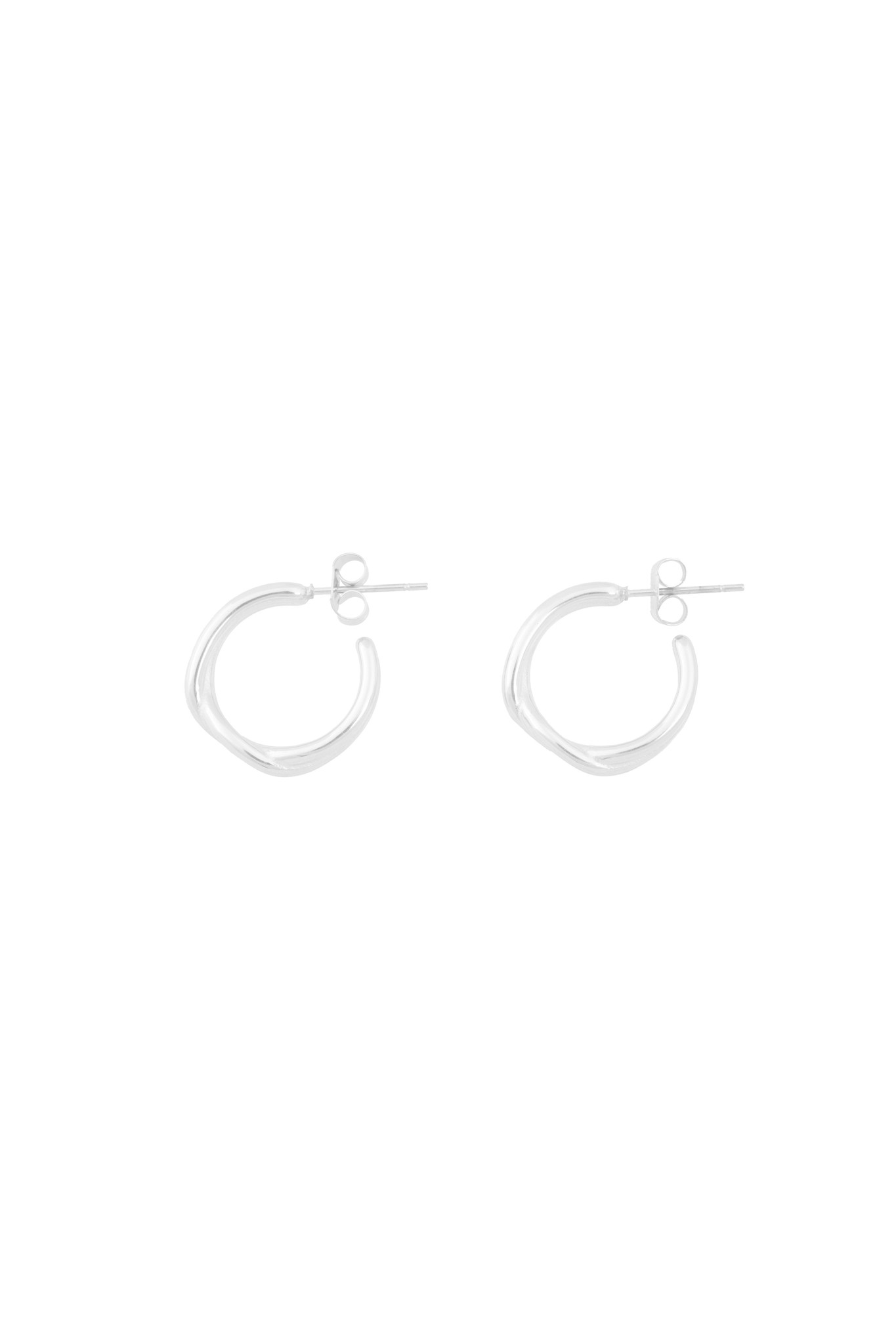 Twine Earrings - Silver-1