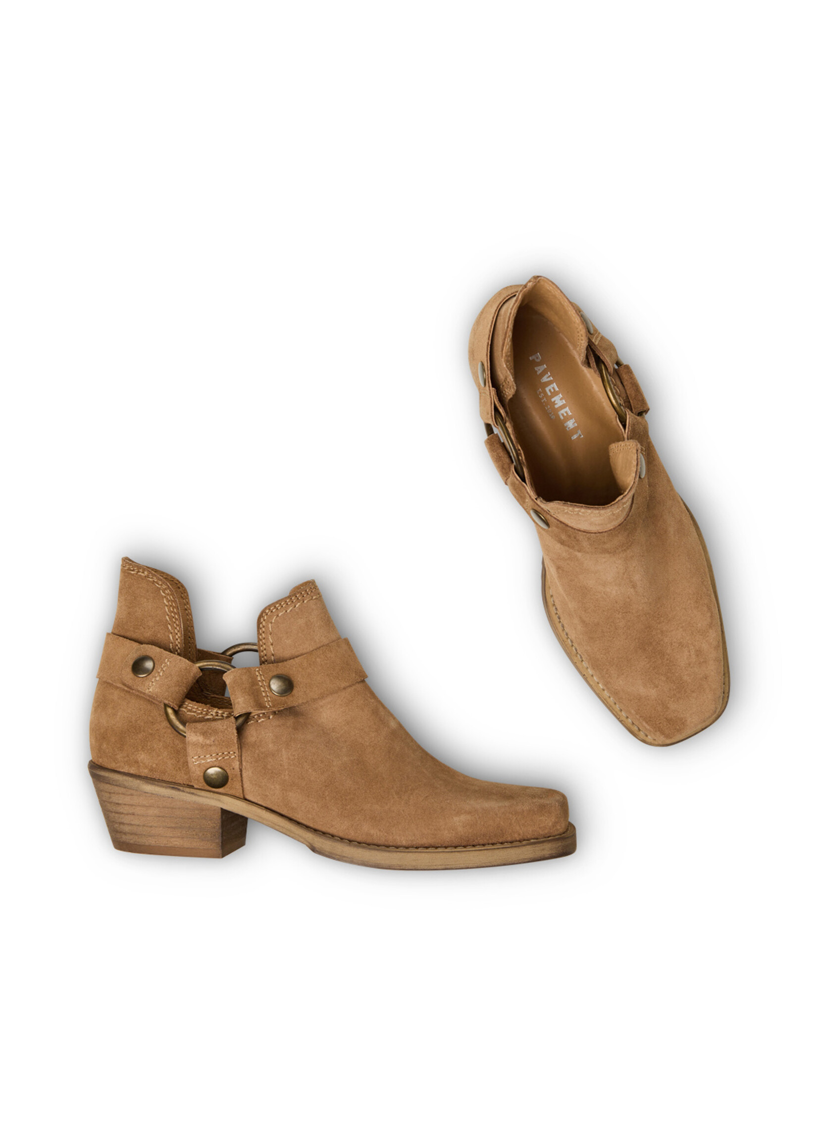 Pavement Lauryn Leather Boot - Taupe Suede