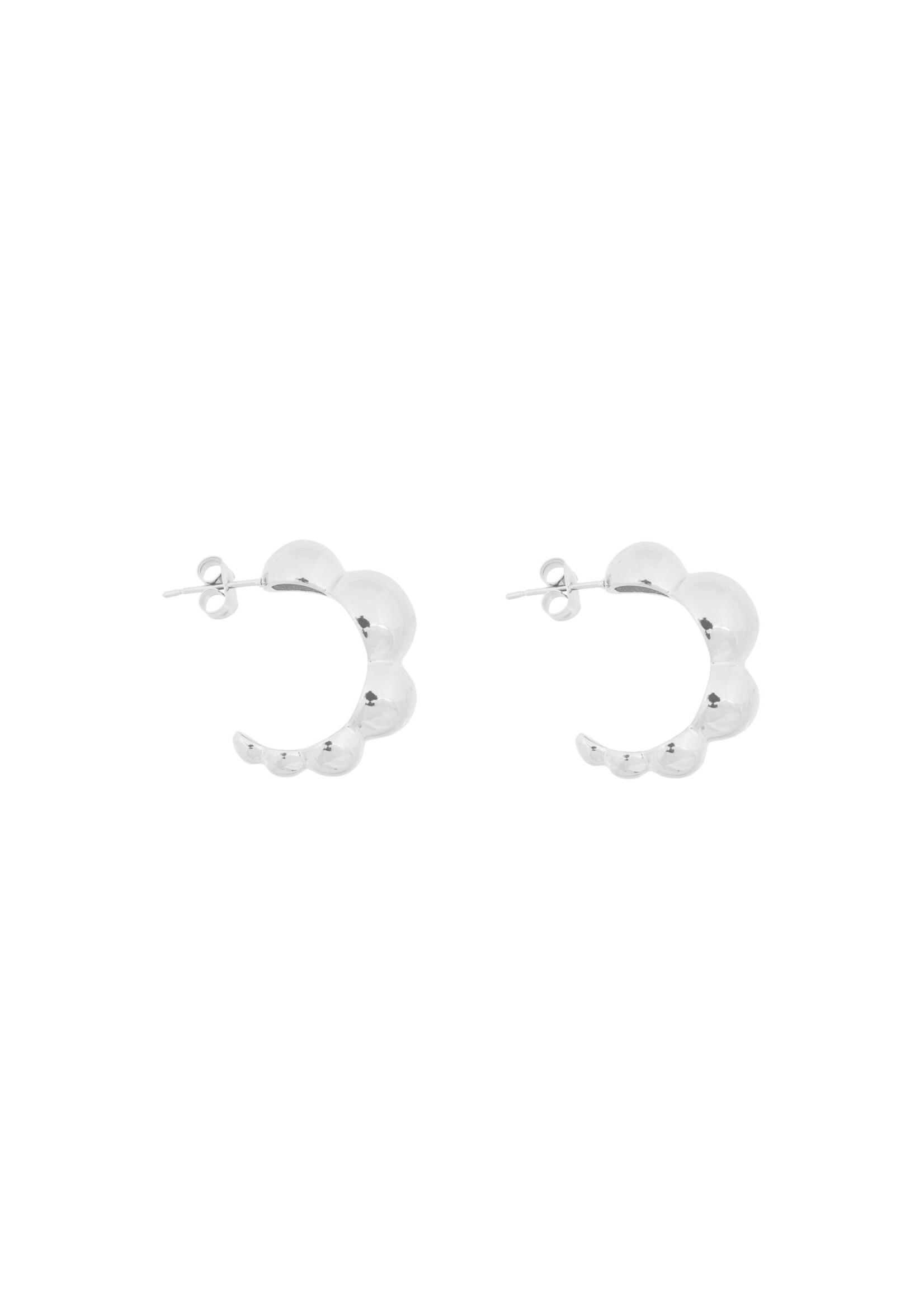 Bandhu Dot Earrings - Silver