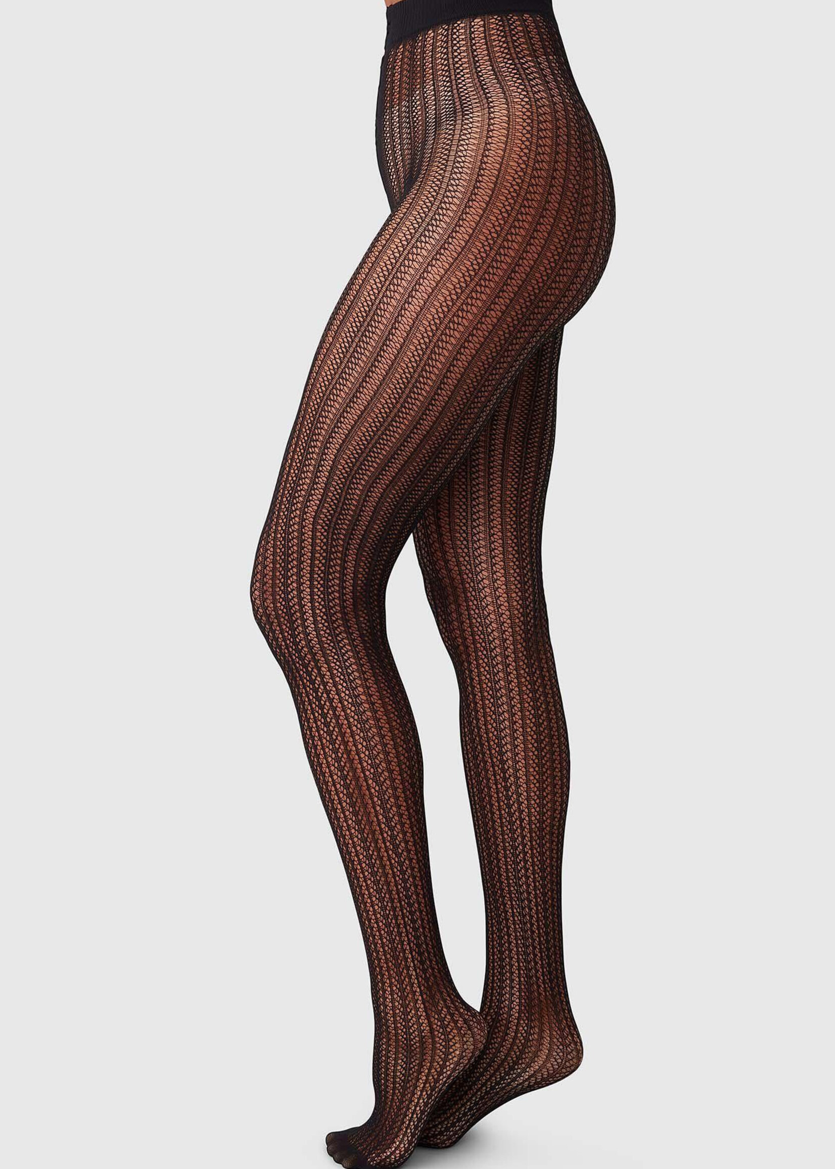 Swedish Stockings Selma Net Tights - Black