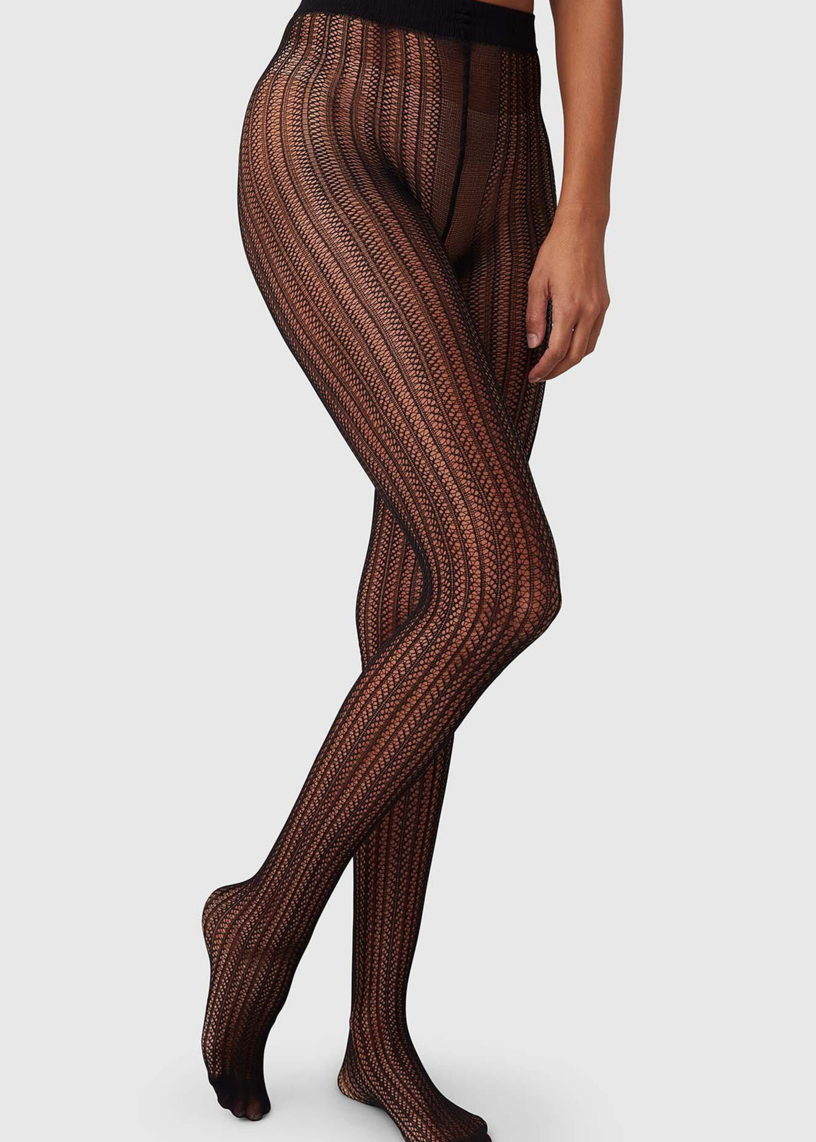 Swedish Stockings Selma Net Tights - Black