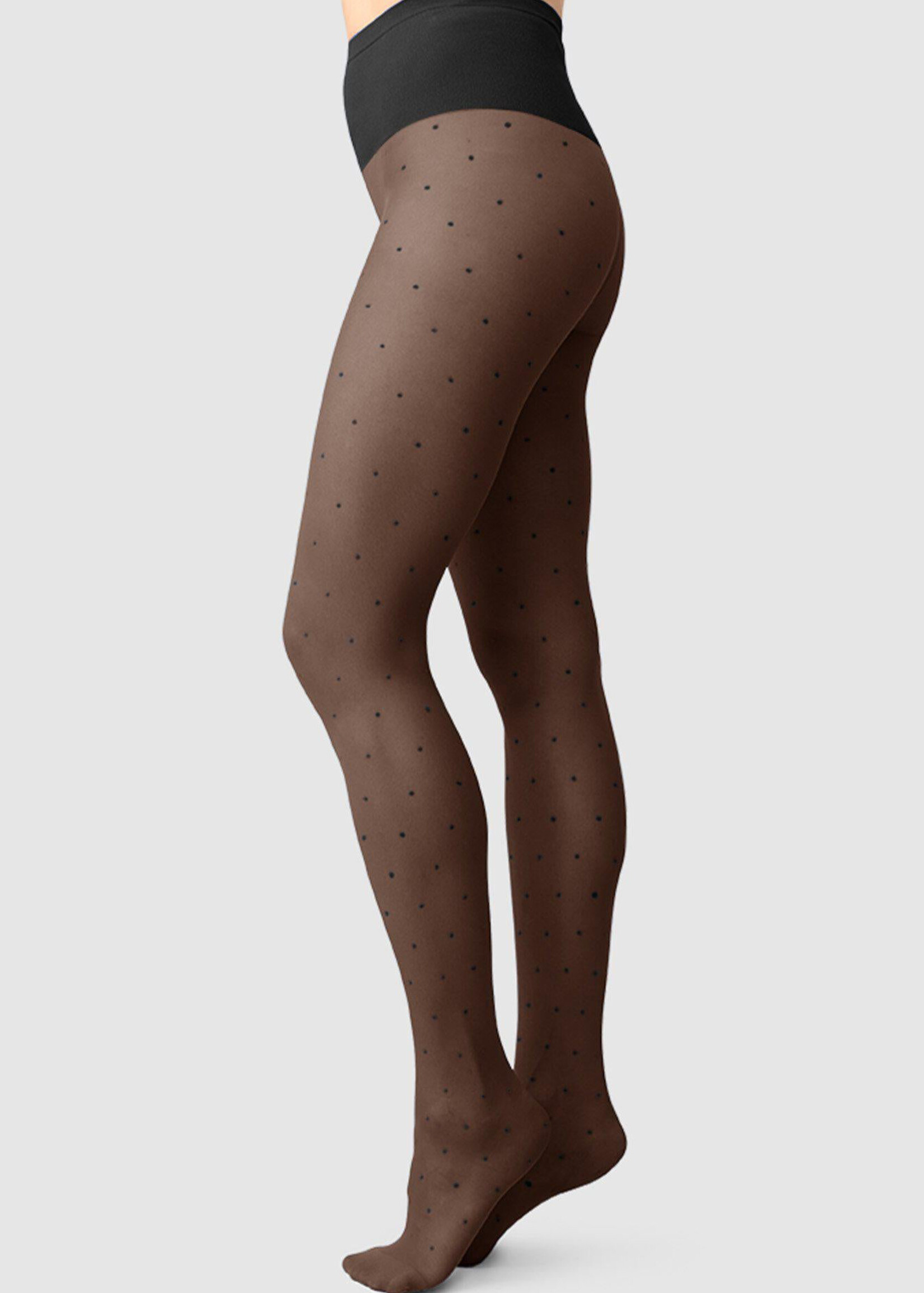 Swedish Stockings Doris Dots Tights - Black
