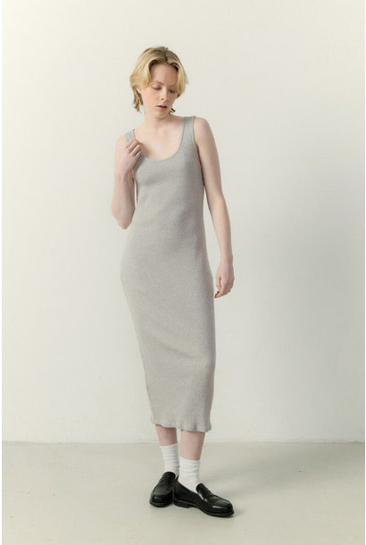 Piwik Singlet Dress - Grey Melange