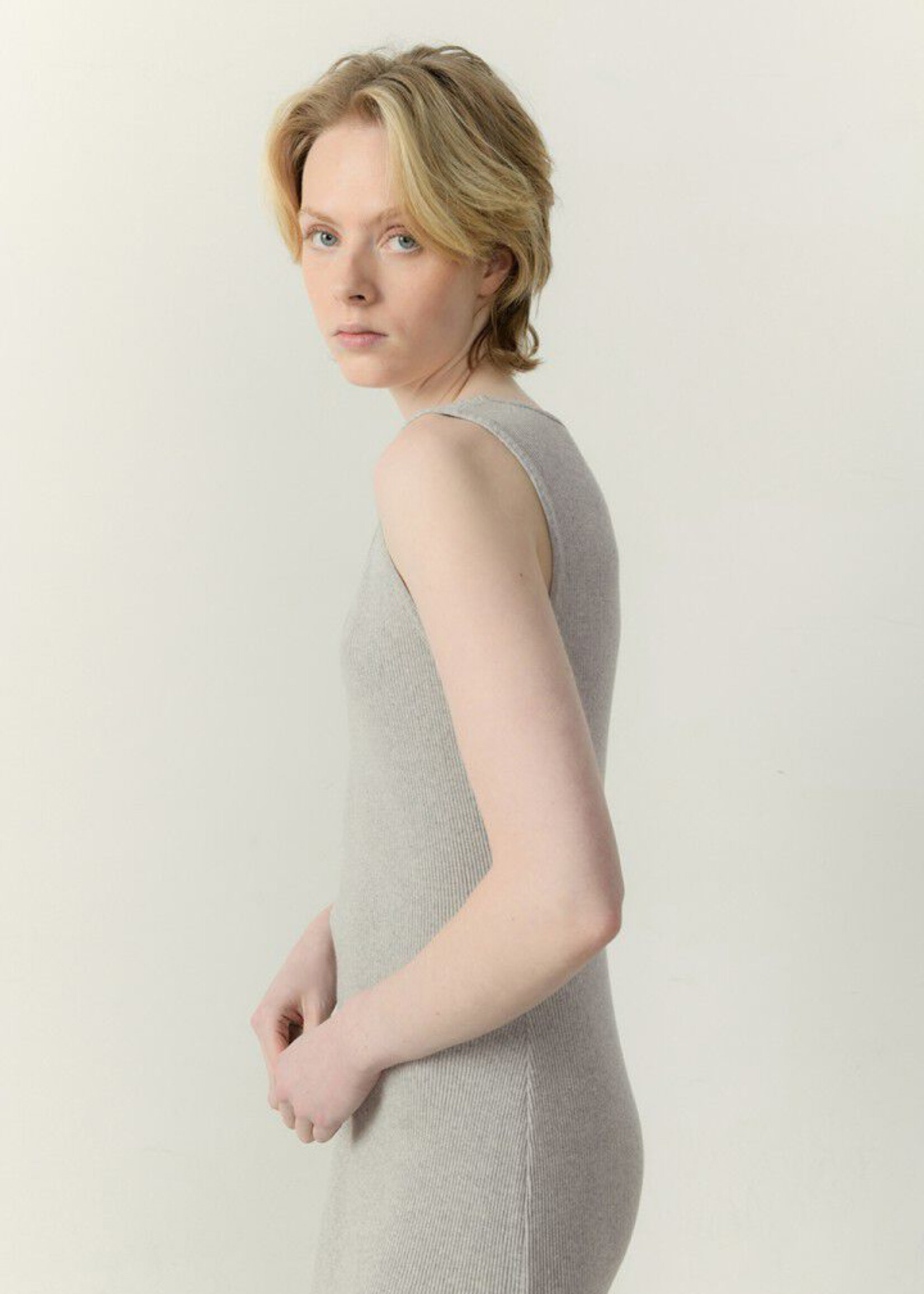 American Vintage Piwik Singlet Dress - Grey Melange